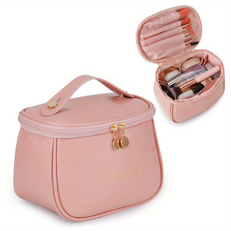 Women's Zipper Makeup Bag, Travel Storage Organizer, Toiletry Wash Bag, Simple Portable Bag