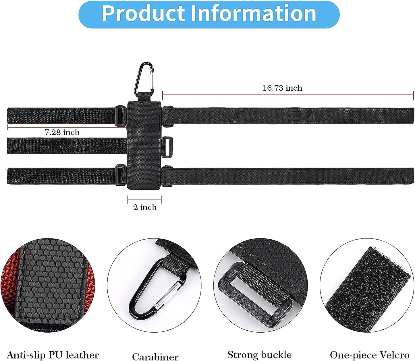 TOOVREN Golf Cart Accessories, Speaker Mount for Golf Cart Bike, Universal Bike Accessories Water Bottle Holder for Bike, Speaker/Bottle Holder Strap Compatible with Golf Cart, Bike, Bicycle, Boat,UTV