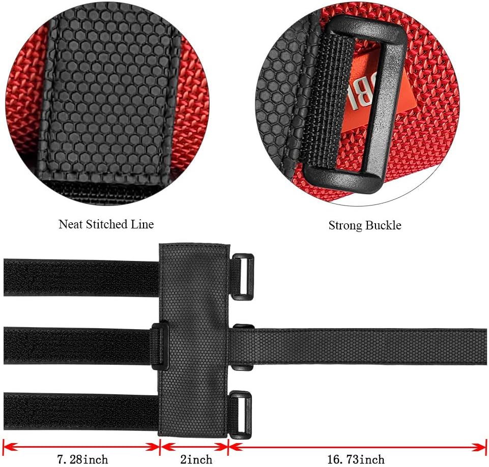 Upgraded Portable Speaker Mount for Golf Cart Railing Bike,TOOVREN Wireless Bluetooth Speakers/Water Bottle Holder Adjustable Strap fit Most Speaker,Golf Cart Accessories Applicable to Rail/Cross bar