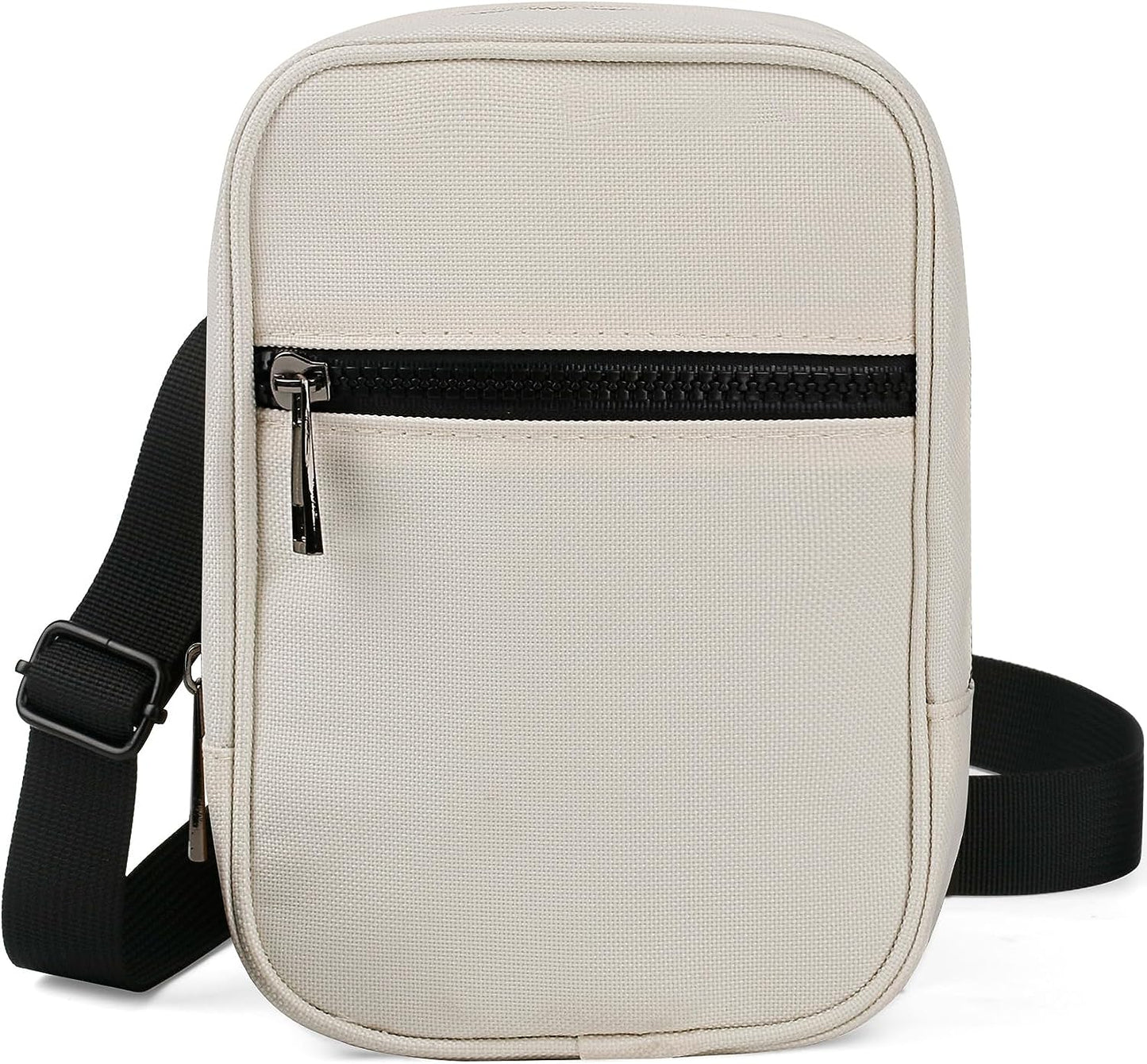 TOOVREN Crossbody Bag Sling Bag Purse Belt Bags Fanny Pack for Women Men Multi Position Waist Back Packs Cross body Bag with Adjustable Strap for Travel Outdoor Sports Everywhere White