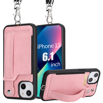 TOOVREN iPhone 13 Pro Max Case Wallet, Compatible with iPhone 13 Pro Max Case with Card Holder Kickstand Adjustable Detachable Necklace, iPhone Lanyard for iPhone 13 Pro Max 2021